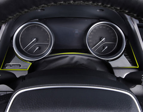 Black Interior Dash Dashboard Meter Panel Frame Cover Molding Trims 3pcs for Toyota Camry 2018-2024