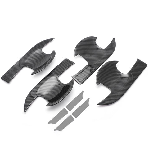 4pcs Exterior Door Bowl Handle Cover, Carbon Fiber Style Door Bowl Handle Trim for Honda Accord 10th 2018-2022