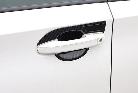 4pcs Exterior Door Bowl Handle Cover, Carbon Fiber Style Door Bowl Handle Trim for Honda Accord 10th 2018-2022