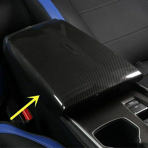 Carbon Fiber Pattern Center Console Armrest Box Panel Decor Cover Trim For Honda Accord 2018 2019 2020 10th Generation Interior Accessories
