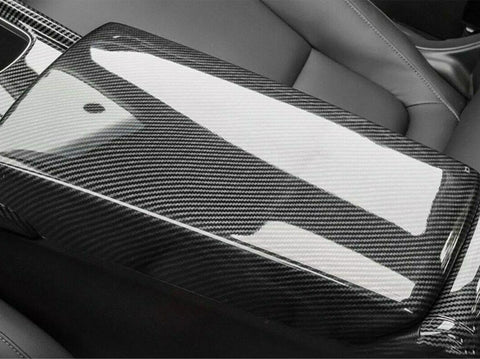 Carbon Fiber Pattern Center Console Armrest Box Panel Decor Cover Trim For Honda Accord 2018 2019 2020 10th Generation Interior Accessories