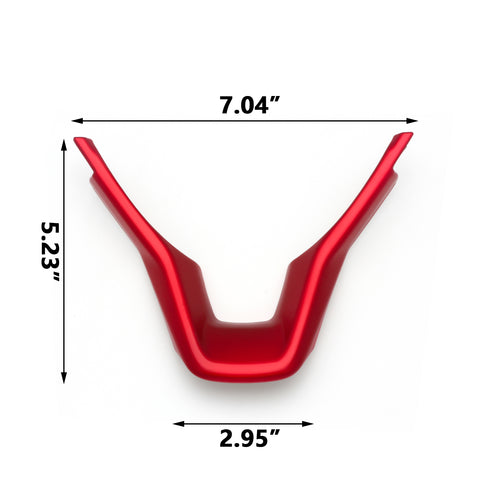 Sporty Red Steering Wheel Frame Cover Trim For Honda Accord 10th Gen 2018 2019 2020