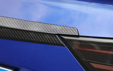 ABS Carbon Fiber Rear Trunk Tailgate Lid Cover Trim For Honda Accord 10th Gen 2018 2019 2020, 1PCS