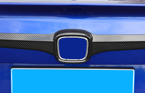 ABS Carbon Fiber Rear Trunk Tailgate Lid Cover Trim For Honda Accord 10th Gen 2018 2019 2020, 1PCS