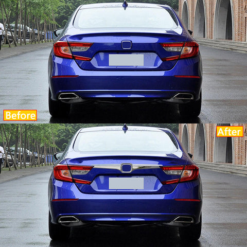 Chrome Rear Trunk Lid Molding Cover Trim Accessories for Honda Accord Sedan 10th 2018 2019 2020