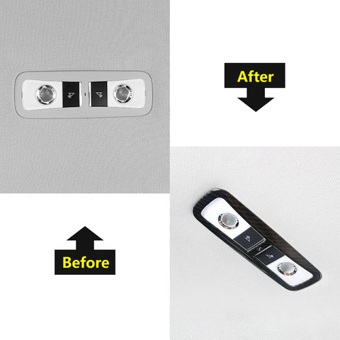 Carbon Fiber Style Car Rear Reading Light Lamp Frame Trim Cover Fit for Honda Accord 2018 2019 2020