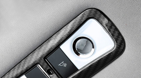 Carbon Fiber Style Car Rear Reading Light Lamp Frame Trim Cover Fit for Honda Accord 2018 2019 2020