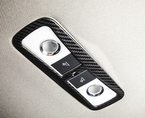 Carbon Fiber Style Car Rear Reading Light Lamp Frame Trim Cover Fit for Honda Accord 2018 2019 2020