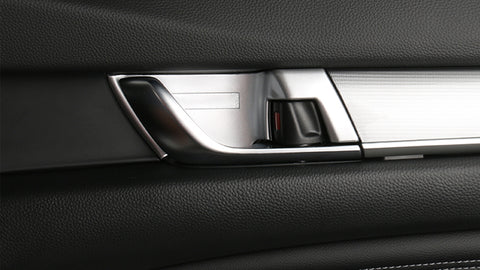 Chrome Matte Car Door Interior Door Handle Bowl Decor Cover Molding Trims 4pcs set for Honda Accord 10th 2018 2019 2020