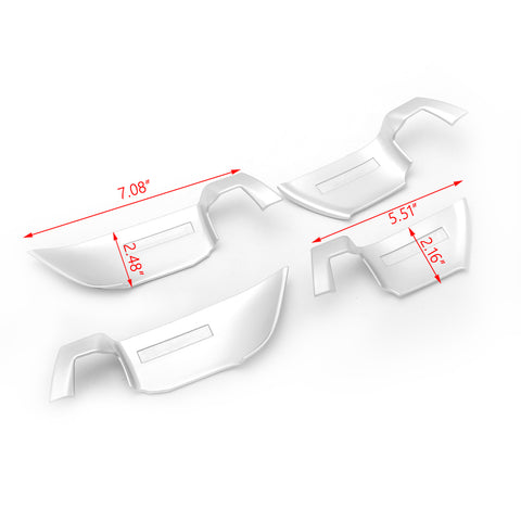 Chrome Matte Car Door Interior Door Handle Bowl Decor Cover Molding Trims 4pcs set for Honda Accord 10th 2018 2019 2020