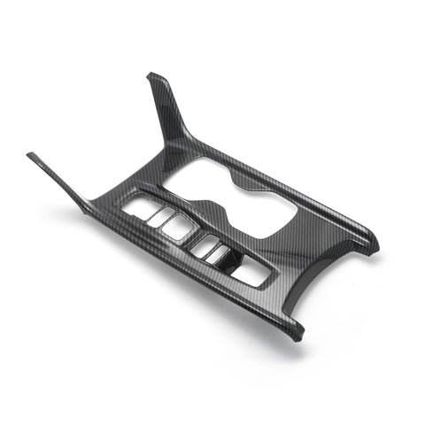 ABS Carbon Fiber Gear Shift Box Cigarette Lighter Panel Cover Trim Fit for Honda Accord 10th Gen 2018 2019 2020