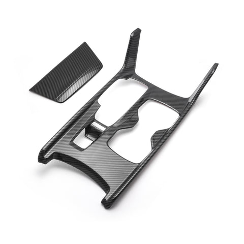 Carbon Fiber Style Gear Shift Armrest Box Panel Cover Trim For Accord 2018-22