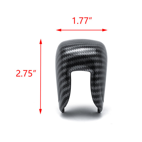 Car Interior Gear Shift Level Knob Cover Trim for Honda Accord 10th Gen 2018 2019 2020 (Carbon Fiber Style Gear Shift Knob Trim)