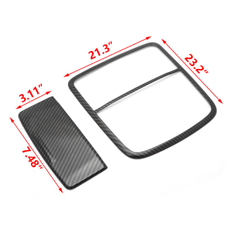 Carbon Fiber Style Car Front Reading Light Lamp Trim Cover Fit for Honda Accord 2018 2019 2020