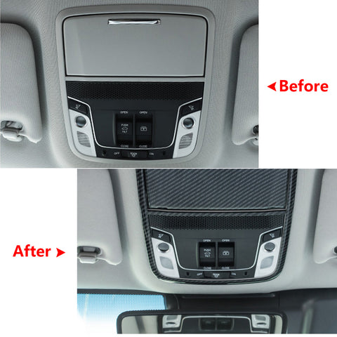 Carbon Fiber Style Car Front Reading Light Lamp Trim Cover Fit for Honda Accord 2018 2019 2020
