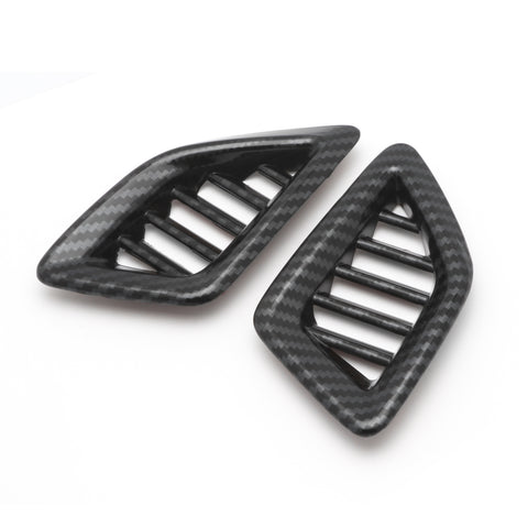 Carbon Fiber Print Dashboard Air Vent AC Outlet Cover Molding Trim 2pcs for Honda Accord 10th Gen 2018 2019 2020