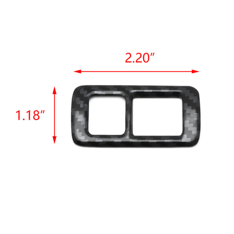 Carbon Fiber Pattern Interior Console Control Function Button Trim Cover for Honda Accord 2018 2019