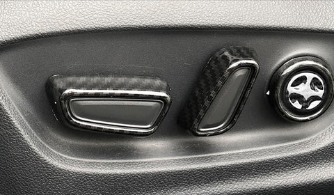 Carbon Fiber Look Seat Handle Panel Full Cover Trim Kit for Honda Accord 2018-22