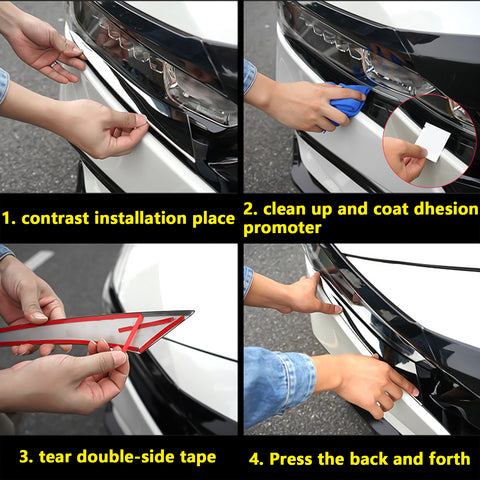 Chrome Stainless Steel Headlight Cover Eyelid Molding Trim for Honda Accord Sedan 10th 2018 2019 2020