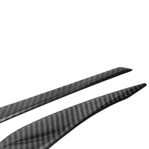 Real Carbon Fiber Front Headlight Eyelid Cover Trim Fit For Hyundai Elantra 2017 2018