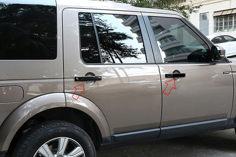 Glossy Black Door Handle Cover Bezel Protective Trim For Land Rover Range Rover L322