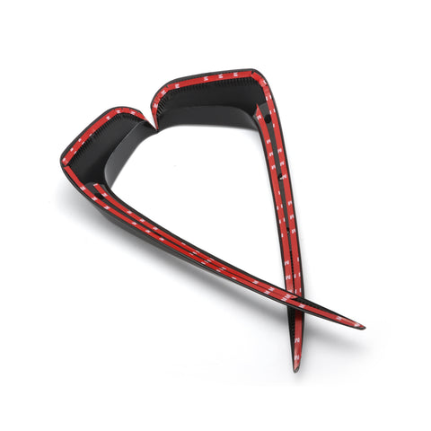 Gloss Black Car Front Bumper Side Vent Splitter Vent Flaps Lip Fog Light Eyelid Eyebrow Trim Fit for VW Jetta MK7 2019