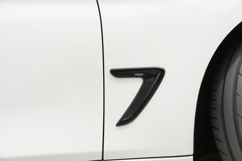 Sport ABS Black Side Fender Air Flow Vent Decor Cover Trim Stickers For Mazda 3