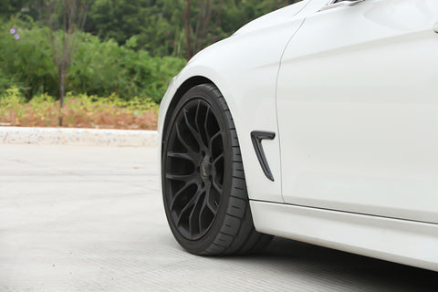 Sport ABS Black Side Fender Air Flow Vent Decor Cover Trim Stickers For Mazda 3