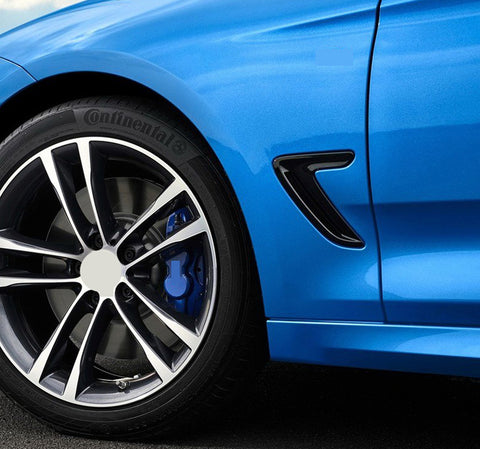 Sport ABS Black Side Fender Air Flow Vent Decor Cover Trim Stickers For Mazda 3