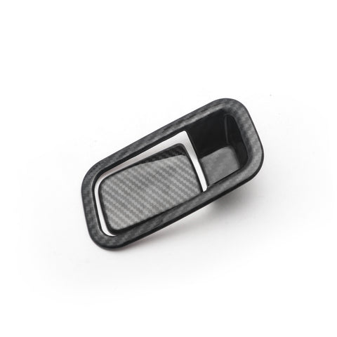Carbon Fiber Style Interior Co-pilot Storage Box Handle Cover Glove Box Handle Molding Trim Decor For Honda Civic 10th Gen 2016 2017 2018 2019 2020