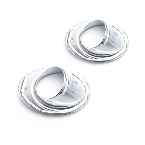 Chrome Front Fog Light Lamp Bezel Overlay Cover Molding Trim For Honda Civic 10th Gen 2016 2017 2018