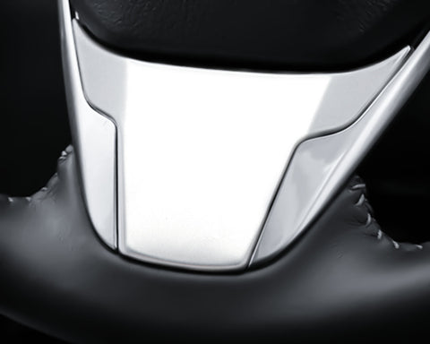 Chrome Steel Interior Steering Wheel Panel Lip Cover Trim for Honda Civic 10th Gen 2016-2021,CRV 2017-2022