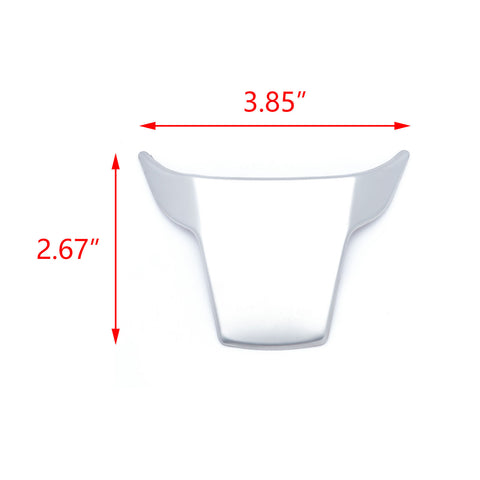 Chrome Steel Interior Steering Wheel Panel Lip Cover Trim for Honda Civic 10th Gen 2016-2021,CRV 2017-2022