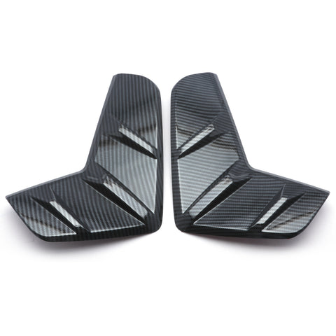 Carbon Fiber Pattern Front Fog Light Lamp Cover Molding Trim For Toyota RAV4 2019-2024