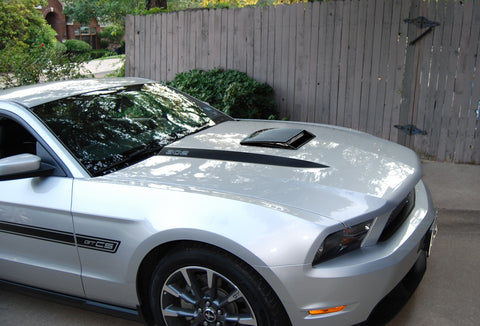 Universal Fit Car Air Flow Vent Intake Hood Scoop Bonnet Vent Decorative Cover 10"x7" inches (Glossy Black)