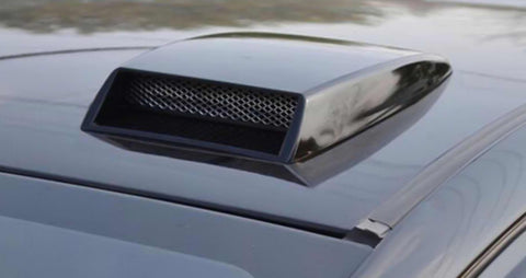 Universal Fit Car Air Flow Vent Intake Hood Scoop Bonnet Vent Decorative Cover 10"x7" inches (Glossy Black)