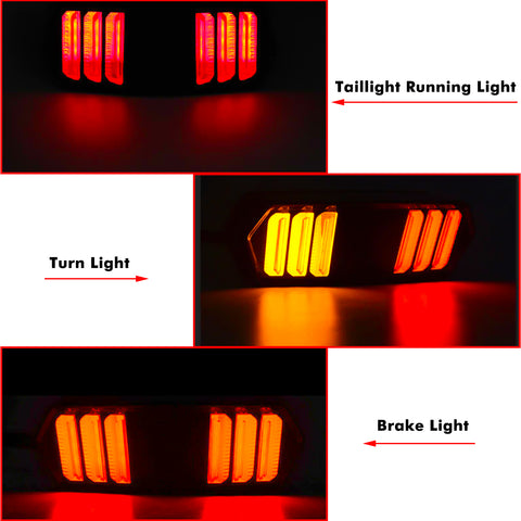 Motorcycle LED Turn Signal Brake Tail Light Integrate for Honda Grom 125 CBR650F
