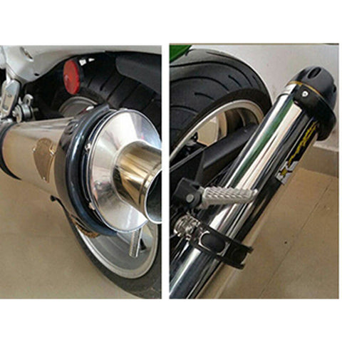 Motorcycle Oval Exhaust Protector Can Cover For Universal 100mm-160mm Motorbike