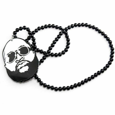 Hip Hop Style Car Hanging Pendant Ornament Full Beard Rearview Mirror Decal