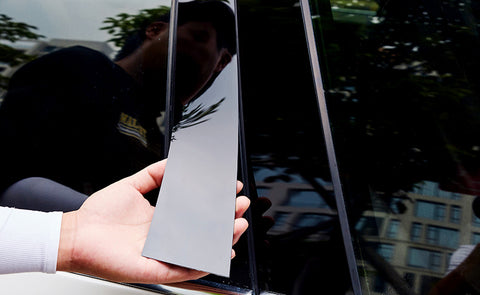 6pcs Glossy Black Exterior Window Pillar Posts Molding Pre-Cut Cover Side Door Trims For Toyota Camry 2007 2008 2009 2010 2011