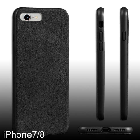 Luxury Super Slim Leather Alcantara Suede Durable Protective Cover Case for iPhone X / 7 / 8 / 7 plus / 8 plus/ Xs/ Xs MAX/ XR (2017 2018)