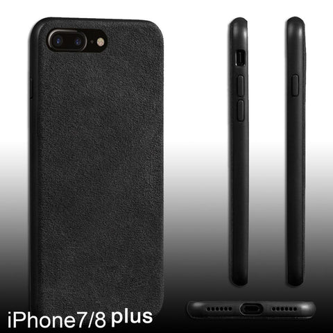 Luxury Super Slim Leather Alcantara Suede Durable Protective Cover Case for iPhone X / 7 / 8 / 7 plus / 8 plus/ Xs/ Xs MAX/ XR (2017 2018)