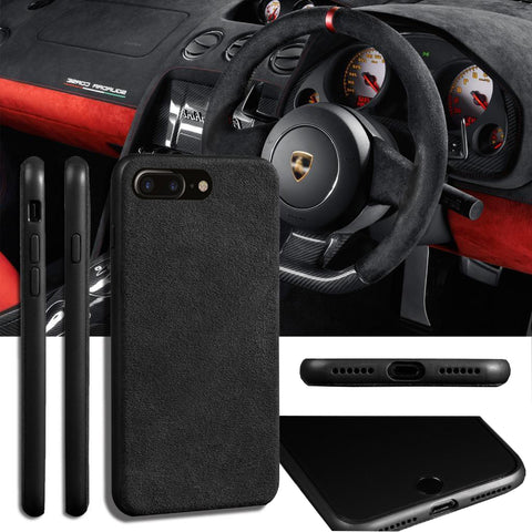 Luxury Super Slim Leather Alcantara Suede Durable Protective Cover Case for iPhone X / 7 / 8 / 7 plus / 8 plus/ Xs/ Xs MAX/ XR (2017 2018)