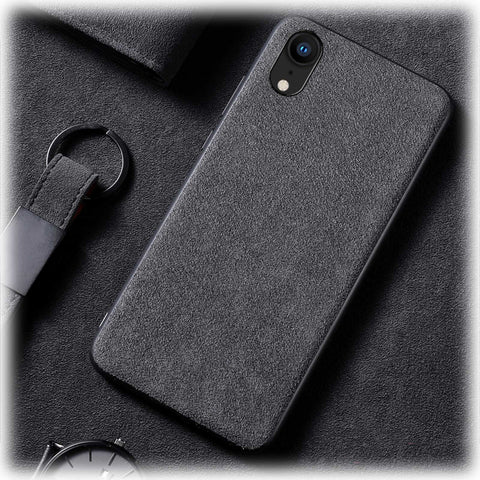 Luxury Super Slim Leather Alcantara Suede Durable Protective Cover Case for iPhone X / 7 / 8 / 7 plus / 8 plus/ Xs/ Xs MAX/ XR (2017 2018)
