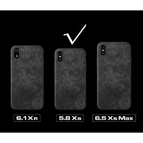 Luxury Super Slim Leather Alcantara Suede Durable Protective Cover Case for iPhone X / 7 / 8 / 7 plus / 8 plus/ Xs/ Xs MAX/ XR (2017 2018)
