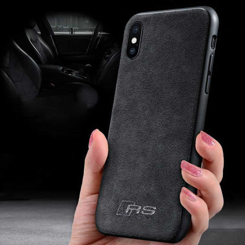 Luxury Super Slim Leather Alcantara Suede Durable Protective Cover Case for iPhone X / 7 / 8 / 7 plus / 8 plus/ Xs/ Xs MAX/ XR (2017 2018)