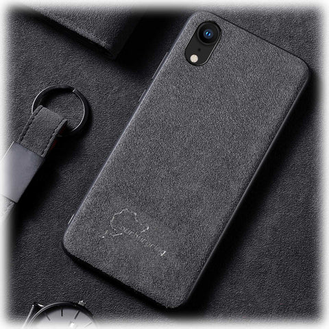 Luxury Super Slim Leather Alcantara Suede Durable Protective Cover Case for iPhone X / 7 / 8 / 7 plus / 8 plus/ Xs/ Xs MAX/ XR (2017 2018)