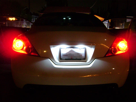 Direct Fit White LED License Plate Light Lamps For Nissan Altima Maxima Murano