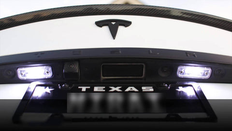 White Can-bus 18 SMD LED License Plate Lights Bulbs for 2012-2016 Tesla Model S