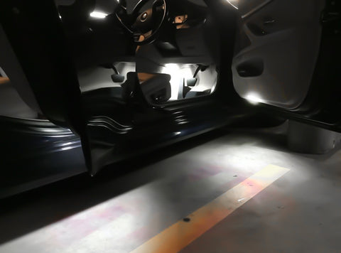 White Full LED Side Door Courtesy Light Assy Compatible With Lexus IS ES GS LS RX GX LX Toyota Avalon Sienna Venza Camry Prius 4Runner, OEM Replacement, Powered by 18-SMD LED